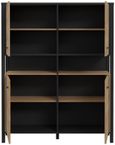 High Rock Oak Effect 4 Door Storage Cabinet