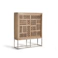 Hiram Hall Cabinet - Carved Mango Wood - 2 Door