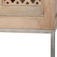 Hiram Hall Cabinet - Carved Mango Wood - 2 Door