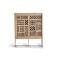 Hiram Hall Cabinet - Carved Mango Wood - 2 Door