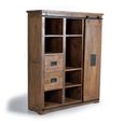 Iron Works Cabinet - Mango Wood - 1 Door
