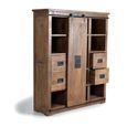 Iron Works Cabinet - Mango Wood - 1 Door