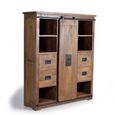 Iron Works Cabinet - Mango Wood - 1 Door