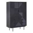 Jakara Hall Cabinet - 2 Door - Black Wood