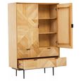 Jakara Hall Cabinet - 2 Door - Natural Wood