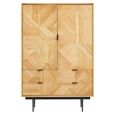 Jakara Hall Cabinet - 2 Door - Natural Wood