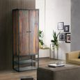 Jazlyn Hall Cabinet - Industrial Style - Recycled Wood - 2 Door