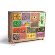 Kenmare Cabinet - Mango Wood - Painted - Multi Drawer - Wide