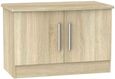 Knightsbridge Oak Effect 2 Door Low Cabinet
