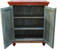 Kufri Hand Painted Vintage Folk Pattern 2 Door Cabinet