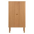 Langley Hall Cabinet - 2 Door - Fluted - Oak