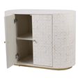 Aspen Cabinet - White Bone Inlay - 2 Door