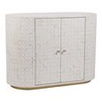 Aspen Cabinet - White Bone Inlay - 2 Door