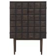 Lucca Hall Cabinet - 2 Door - Dark Oak