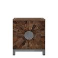 Midas Cabinet - 2 Door - Small - Industrial - Elm Wood