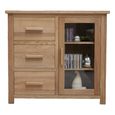 Opus Glazed Chest - 1 Door - 3 Drawer - Oak