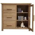 Opus Glazed Chest - 1 Door - 3 Drawer - Oak