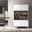 Modern Treviso Vitrine - 2 Door - White