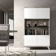 Modern Treviso Vitrine - 2 Door - White