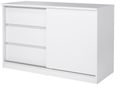 Naia White Gloss 1 Sliding Door Storage Unit