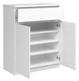 Naia White Gloss 2 Door Cabinet