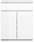 Naia White Gloss 2 Door Cabinet