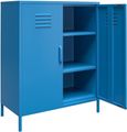 Nowata Cache Blue 2 Door Locker Storage Cabinet - 3384810COMNUK