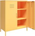 Nowata Cache Yellow 2 Door Locker Storage Cabinet - 3384814COMNUK