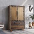 Pemberton Hall Cabinet - Railway Wood - 2 Door