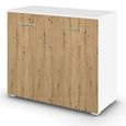 Rauch Aditio 2 Door Cupboard - Alpine White and Artisan Oak
