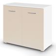 Rauch Aditio 2 Door Cupboard - Alpine White and Champagne