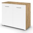 Rauch Aditio 2 Door Cupboard - Artisan Oak and Alpine White