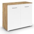 Rauch Aditio 2 Door Cupboard - Artisan Oak and Alpine White
