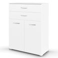 Rauch Aditio 2 Door Cupboard with 2 Top Drawer - Alpine White