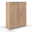 Rauch Aditio 2 Door Cupboard with 2 Top Drawer - Sonoma Oak