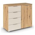 Rauch Monza 1 Door Chest - Artisan Oak and Champagne