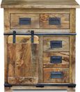 Renwal Works Industrial Style Wooden Hall Cabinet