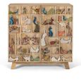 Safari Hall Cabinet - Mango Wood - 2 Door