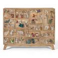 Safari Hall Cabinet - Mango Wood - Multi Drawer