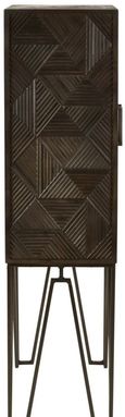 Saira Hall Cabinet - 2 Door - Carved - Mango Wood
