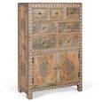 Savona Hall Cabinet - Mango Wood - Painted - 2 Door