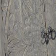 Scarlet Hall Cabinet - Grey Carved Mango Wood - 2 Door