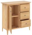 Selene Oak 1 Door 3 Drawer Hall Cabinet