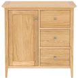 Selene Oak 1 Door 3 Drawer Hall Cabinet