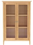 Selene Oak Glazed Hall Cabinet