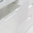 Sienna White Gloss 1 Door 4 Drawer Cabinet
