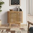 Soho Cupboard - 2 Door - Slatted - Oak