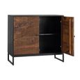 Venedocia Hall Cabinet - 2 Door - Small - Mango Wood