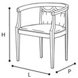 Aida Armchair - Ivory