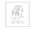 Giotto Armchair - Fabric - Walnut